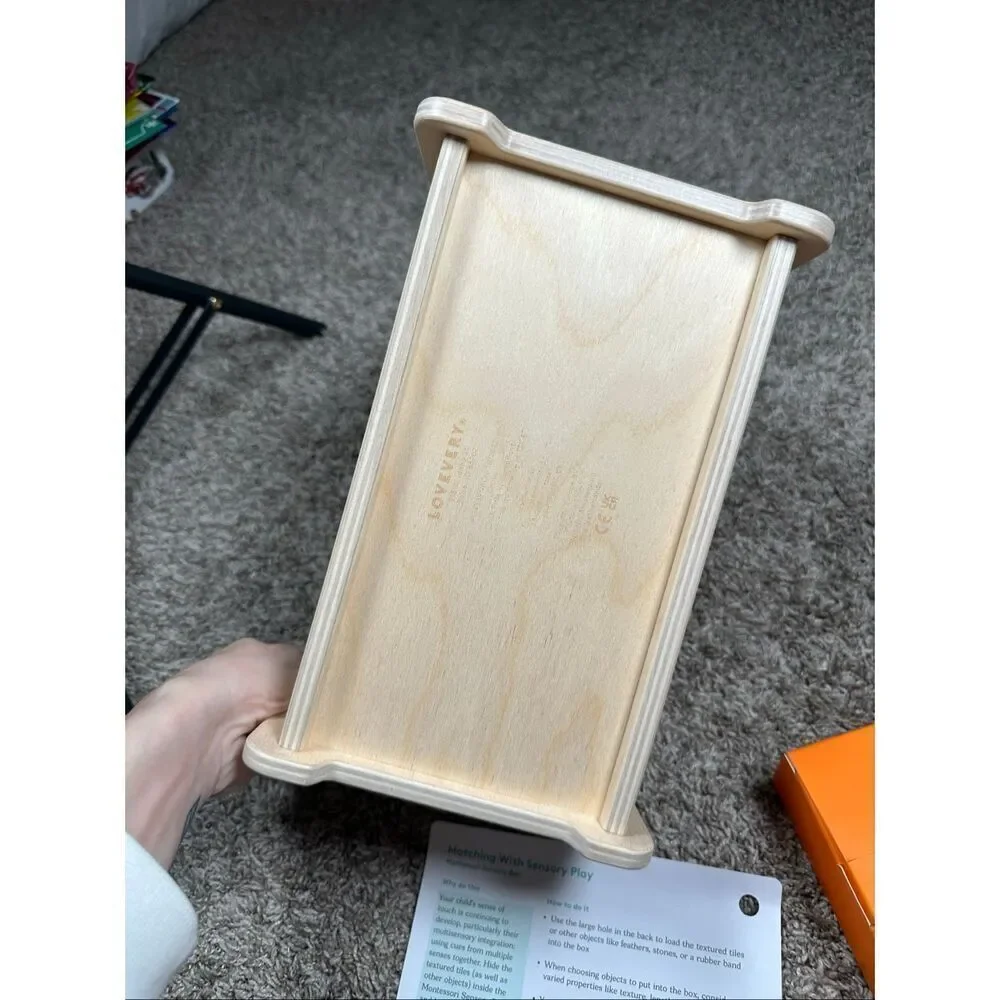 Lovevery NEW Montessori Sensory Box Matching With Sensory Play Wooden 4 Years